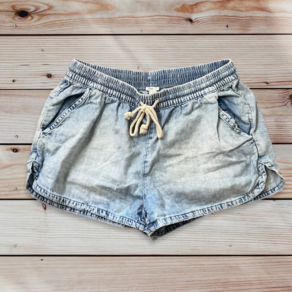 Aerie drawstring denim shorts